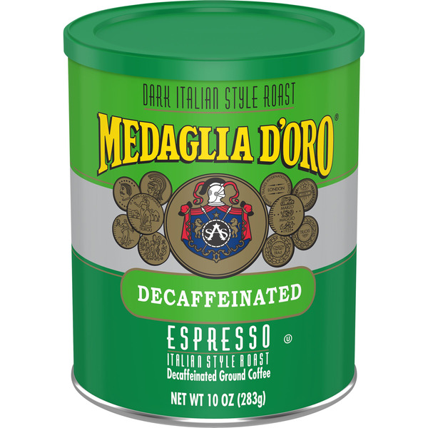 Medaglia d'Oro Italian Roast Decaf Espresso Coffee Same-Day