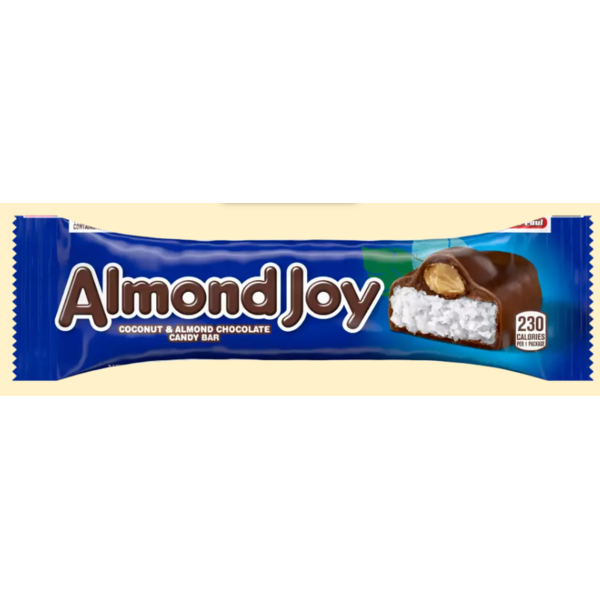 Almond Joy- Coconut and Almond Chocolate Candy Bar - 1.6oz/24ct