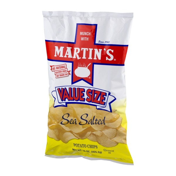 Martin S Sea Salted Potato Chips Value Size 15 Oz Instacart