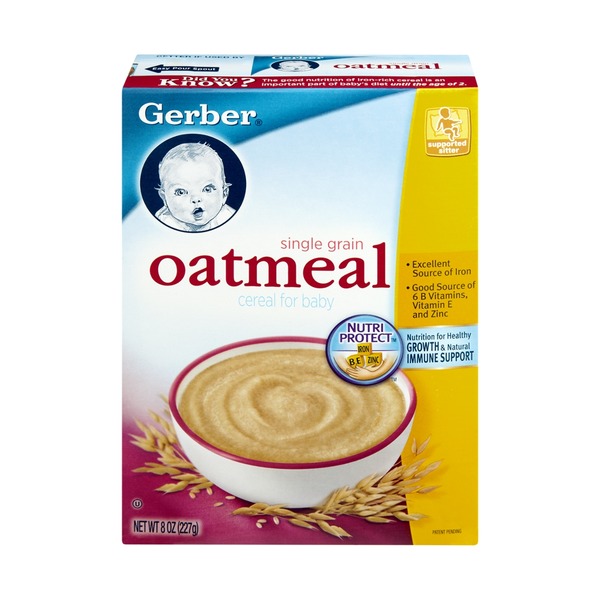 gerber oatmeal 8 oz