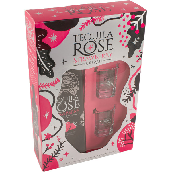 Tequila Rose Strawberry Cream Liqueur & a Splash of Tequila Same