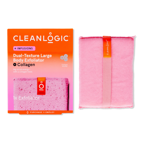 Cleanlogic Infusions Dual-Texture Large Body Exfoliator + Collagen