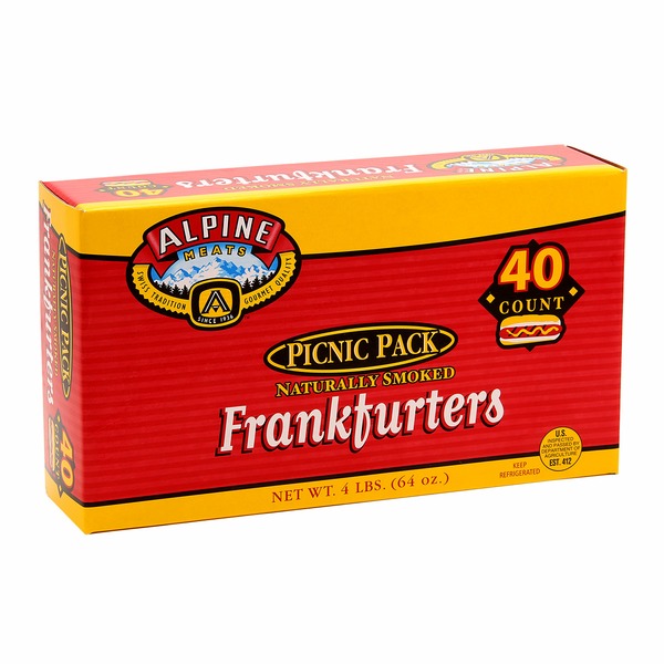 The Alpine Inc Picnic Pack Frankfurters Same-Day Delivery or