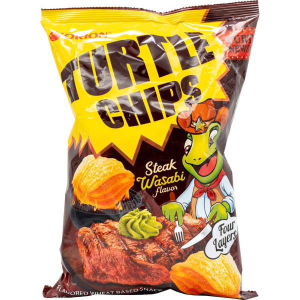 ORION Steak Wasabi Flavor Turtle Chips