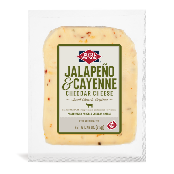 Dietz & Watson Cheddar Cheese, Jalapeno & Cayenne, NY State Same