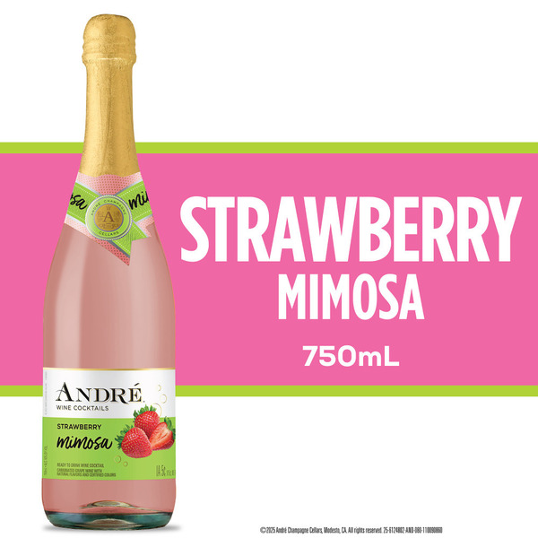 André Strawberry Mimosa Wine Cocktail Same-Day Delivery or Pickup
