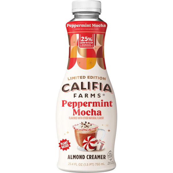 Califia Farms Peppermint Mocha Almond Milk Coffee Creamer Same-Day