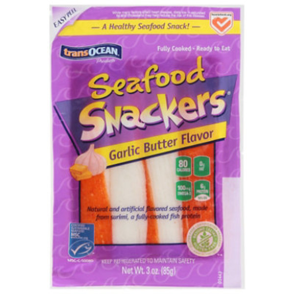 Trans-Ocean Garlic Butter Flavor Seafood Snackers
