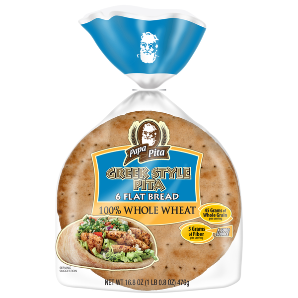 Papa Pita 6 GREEK WHE PITA 16.8 OZ Same-Day Delivery or Pickup