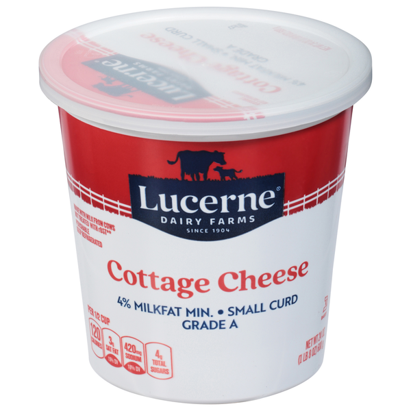Lucerne Cottage Cheese, Small Curd, 4% Milkfat Minimum