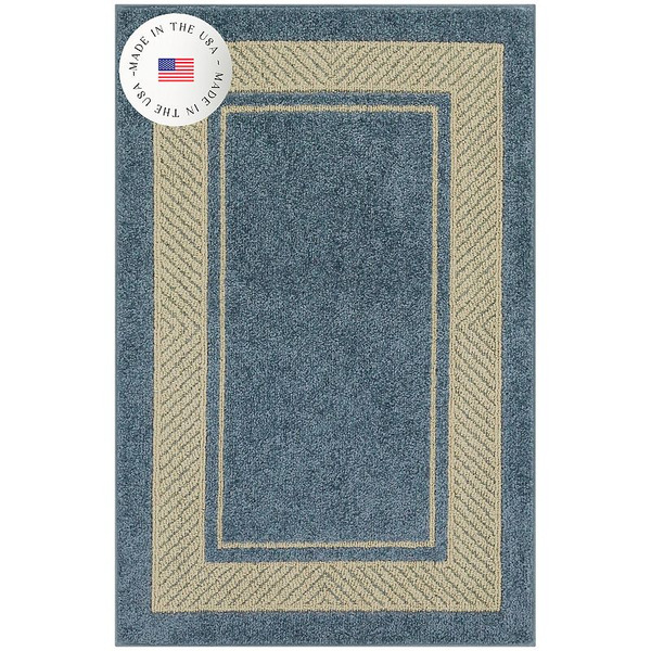 Sonoma Goods For Life Maples Estate Border Rug - Blue