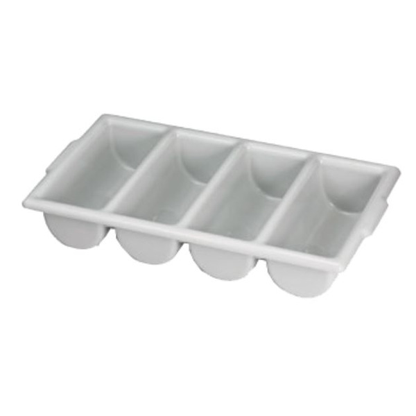 Cutlery Bin 4 Compartment - Gray