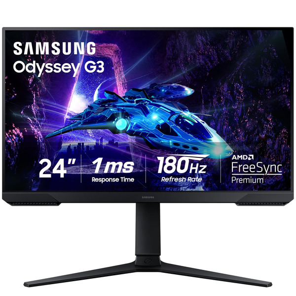 Samsung Odyssey G30D DisplayPort & HDMI LED FreeSync Premium 180Hz 1ms Gaming Monitor - Black