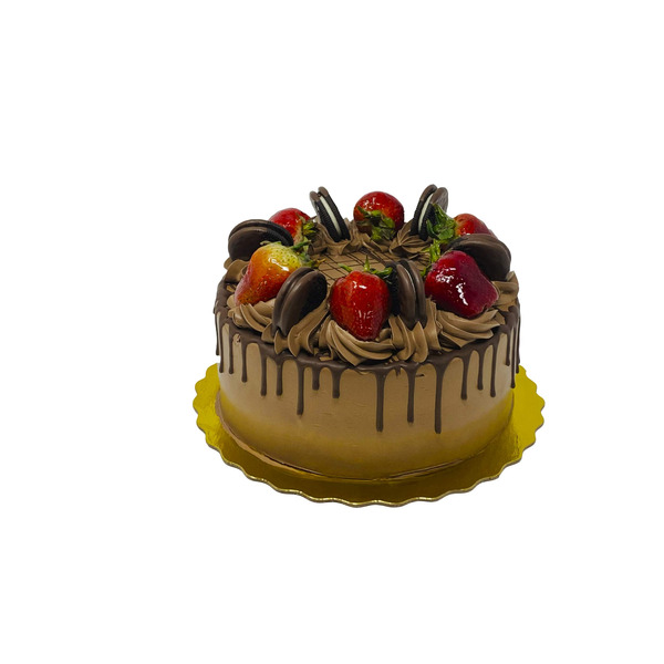 Half Sheet Chocolate Cake With Fruit