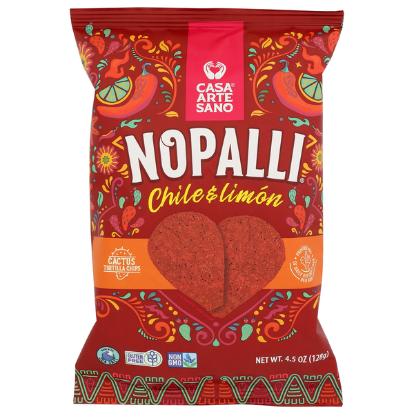Nopalli Chile Limon Cactus Tortilla Chips Same-Day Delivery or