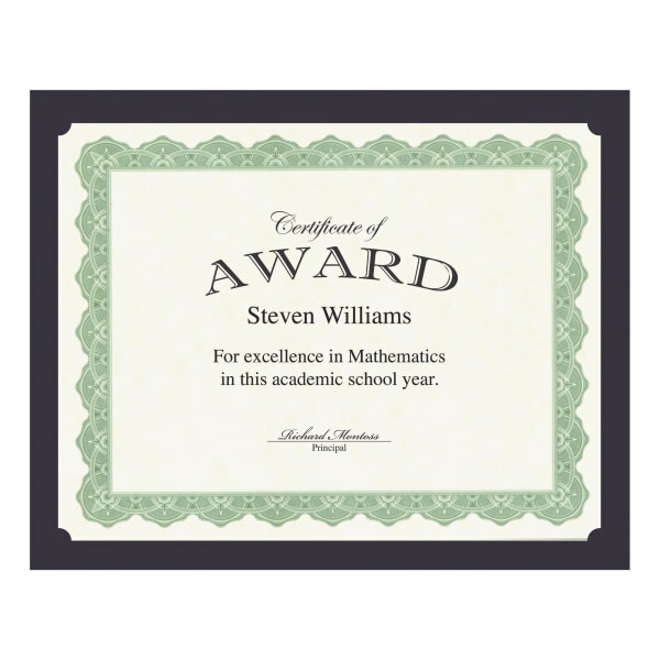 GE ographics 9.5" x 12" Navy Certificate Holder