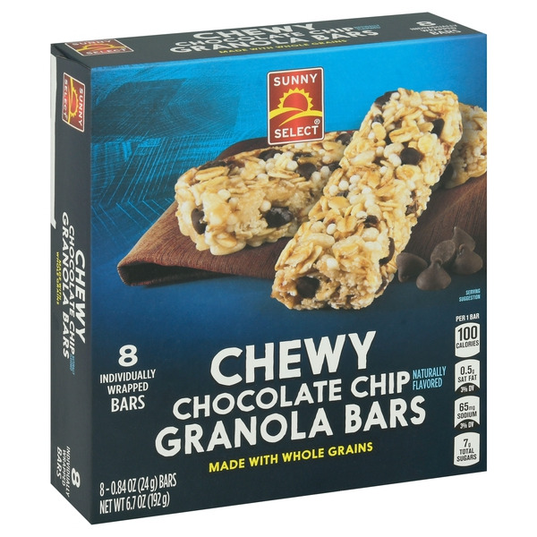 Sunny Select Granola Bars, Chocolate Chip, Chewy Same-Day Delivery