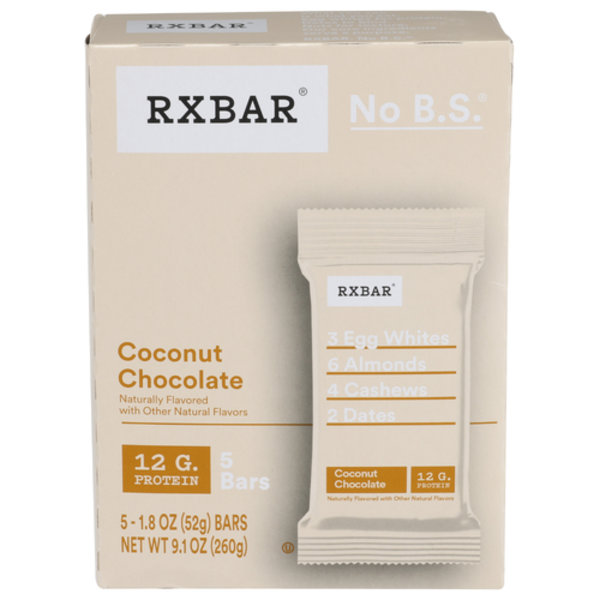 Rxbar Coconut Chocolate Protein Bar 5 Pack Case