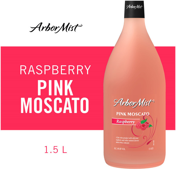 Arbor Mist Raspberry Pink Moscato Sweet Wine Same-Day Delivery