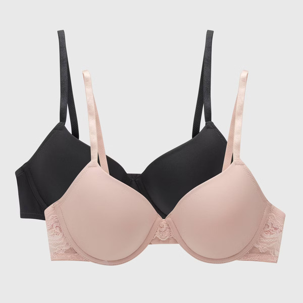 Maidenform Women's Push-Up Bra, Size 40D - Black & Sandshell
