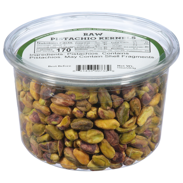 DSD Merchandisers Pistachio Kernels, Raw