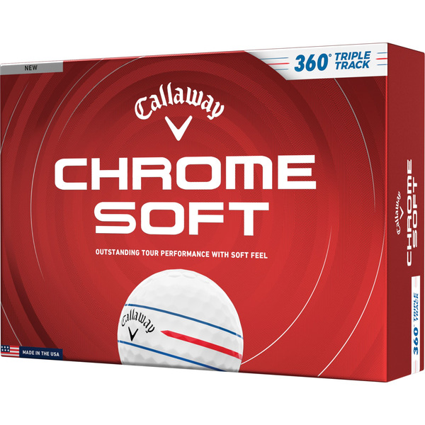 Callaway 2026 Chrome Soft 360 Triple Track Golf Balls - White