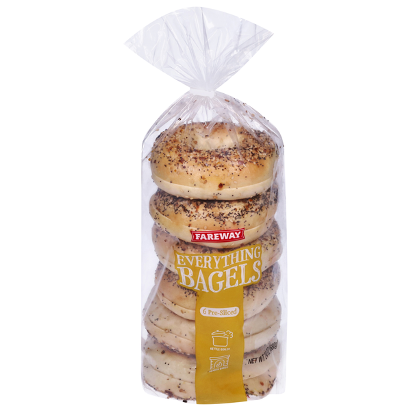 Fareway Pre-Sliced Everything Bagels