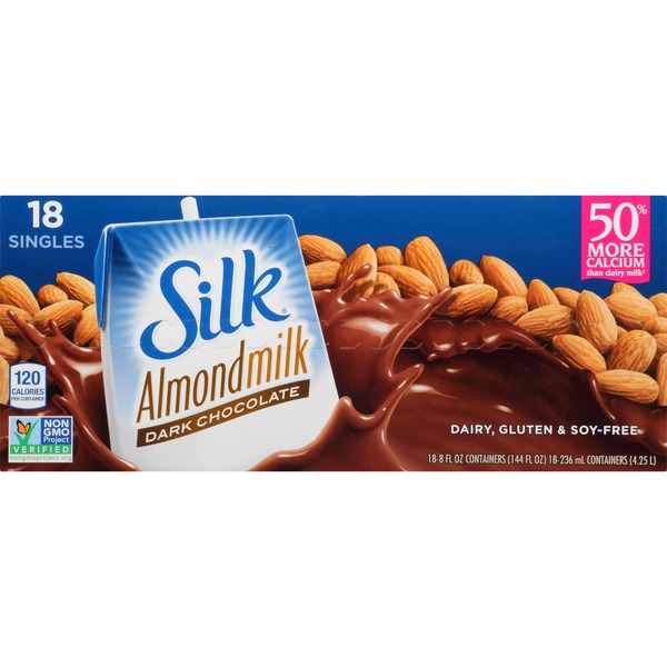 Silk ShelfStable Dark Chocolate Almondmilk Singles (8 fl oz) Instacart