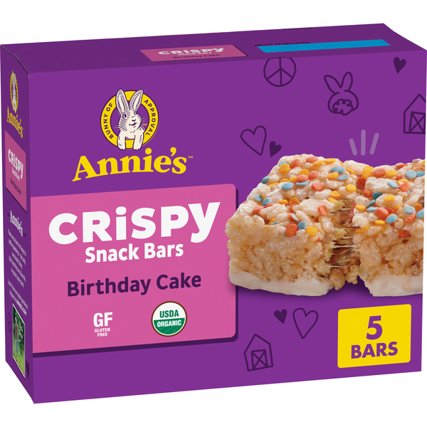 Annie's Birthday Cake Flavored Crispy Snack Bars