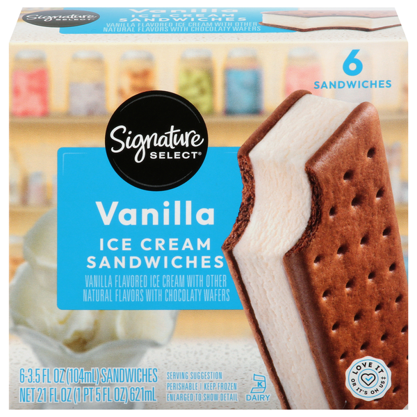 Signature SELECT Ice Cream Sandwiches, Vanilla