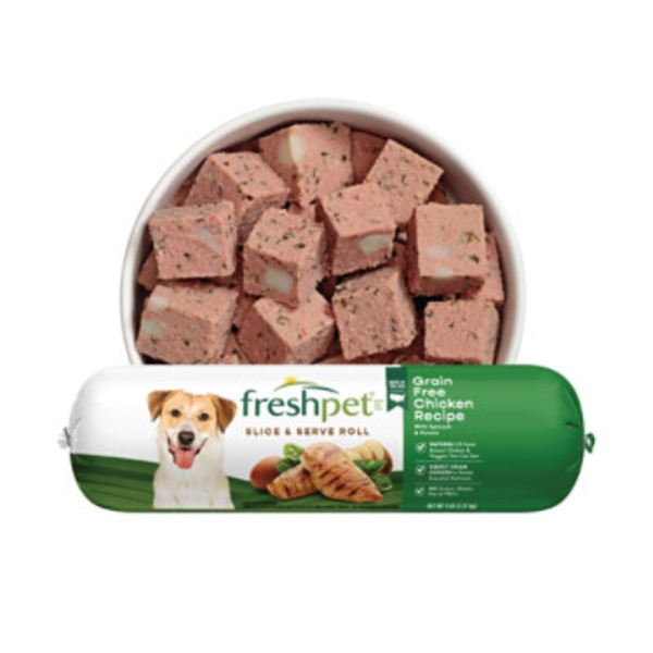 Freshpet Select Grain Free Chicken Spinach And Potato Dog Food Roll - 5 Lb