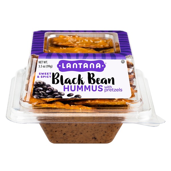 Lantana Hummus Black Bean with Pretzels (3.5 oz) Instacart