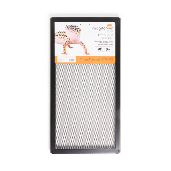 imagitarium Breakout Blocker Terrarium Screen Cover, 20.24 x 10.12 in - Fits 10 Gallon Tanks
