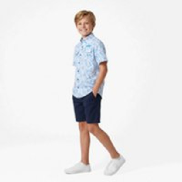 Magellan Outdoors Boys’ Laguna Madre Otomi Fishing Button Up Shirt, M