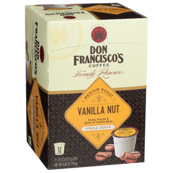 Sprouts Farmers Market Don Francisco's Coffee Vanilla Nut Flavored Single Serve Coffee Pods Same