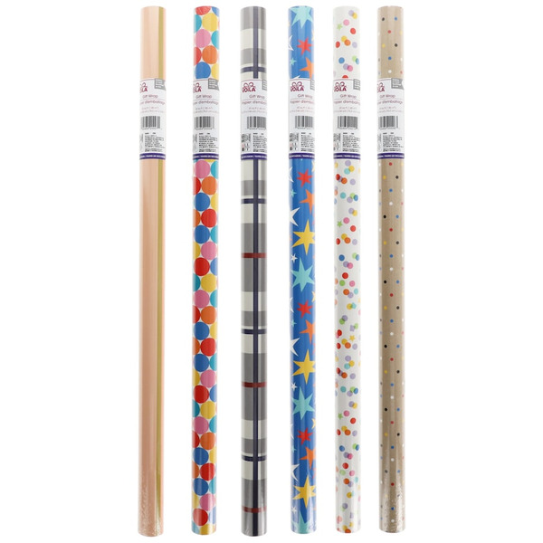 Plus Mark Assorted All-Occasion Wrapping Paper Roll Same-Day Delivery ...