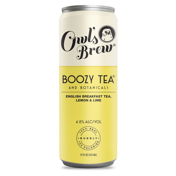 Owl's Brew Boozy Tea Yellow Can (12 oz) Instacart