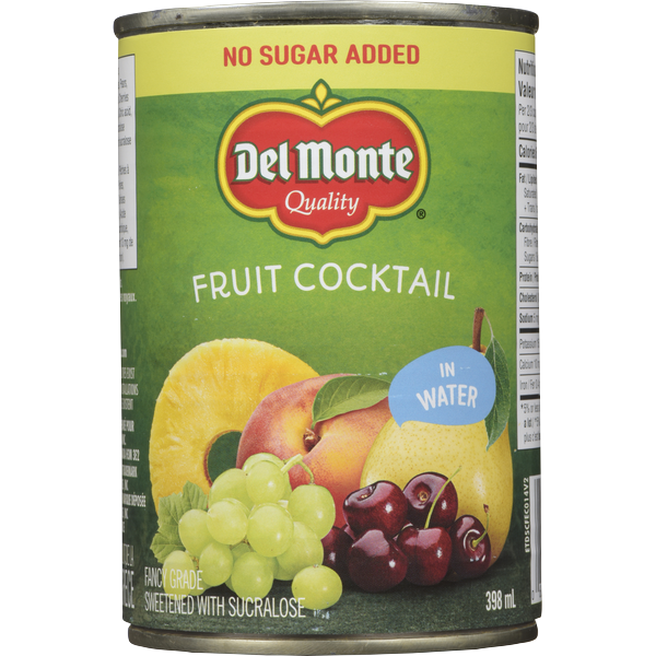 Del Monte No Sugar Added Fruit Cocktail Packed in Water Same-Day ...