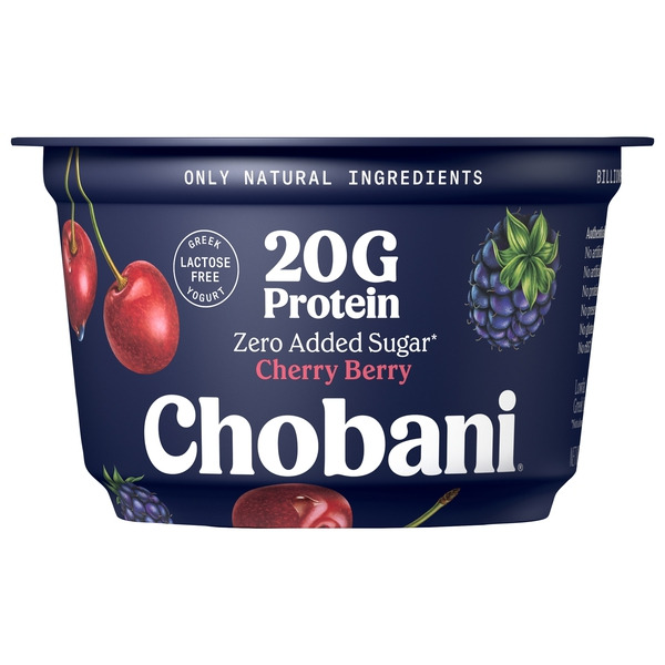 Chobani Zero Added Sugar Lowfat Greek Cherry Berry Yogurt Same-Day