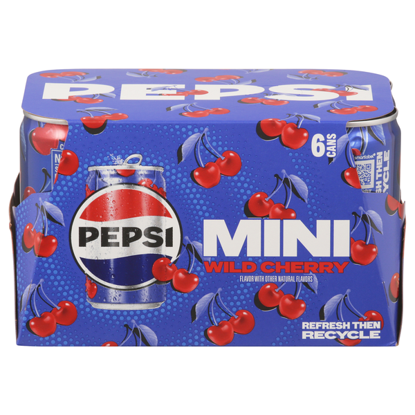 Pepsi Soda, Wild Cherry, Mini Same-Day Delivery or Pickup | FoodMaxx