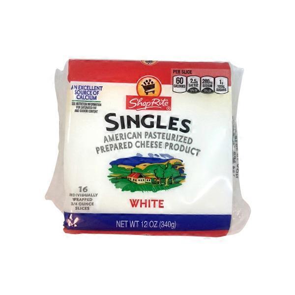 ShopRite Singles, White American Pasteurized Prepared Cheese Product