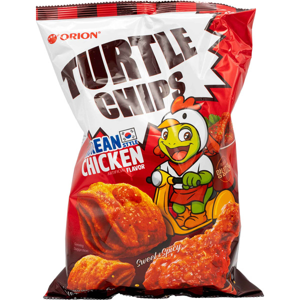 ORION Sweet & Spicy Korean Style Chicken Flavor Turtle Chips