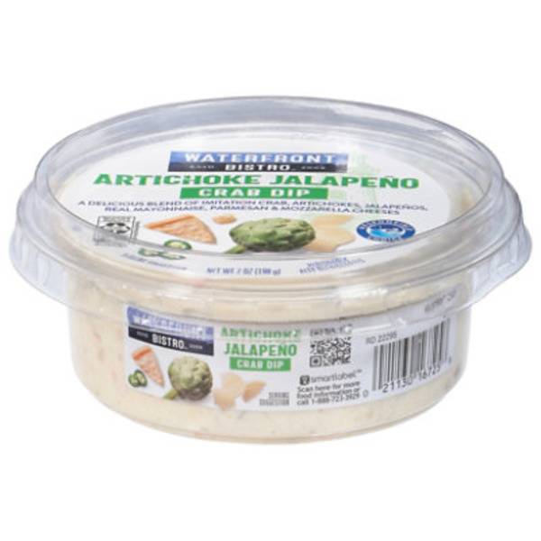 Waterfront Bistro Crab Artichoke Jalapeno Seafood Dip