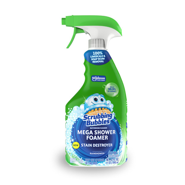 Scrubbing Bubbles 32 Oz. Rainshower Scent Bathroom Cleaner Mega Shower Foamer