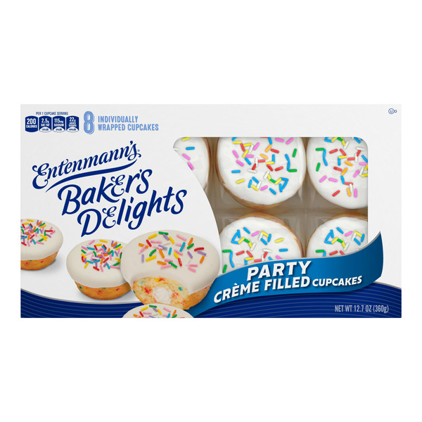 Publix Entenmann's Baker's Delights Party Crème Filled Cupcakes SameDay Delivery or Pickup
