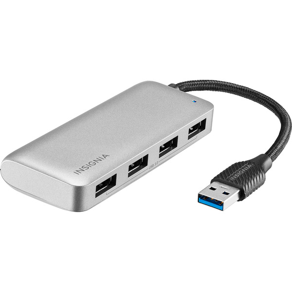 Insignia 4-Port Gray USB 3.0 Hub