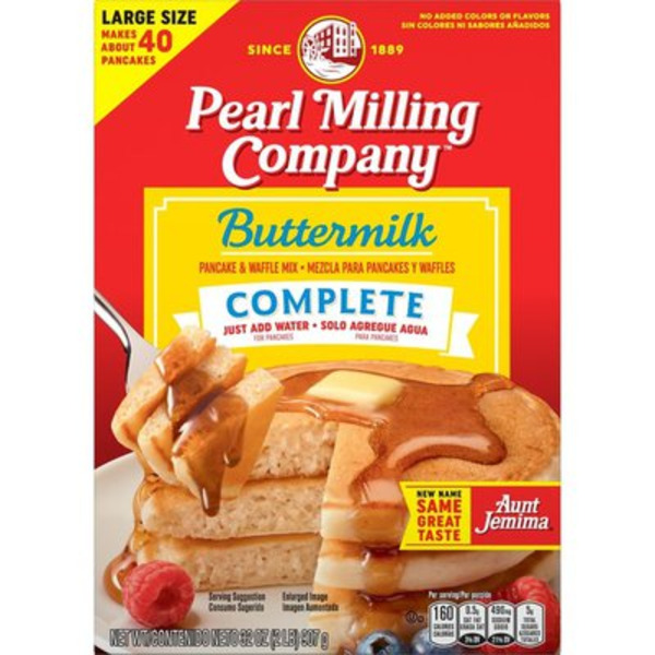 Aunt Jemima (Pearl Milling Company) - Buttermilk Pancake, Complete, 12 Ct, 32 oz