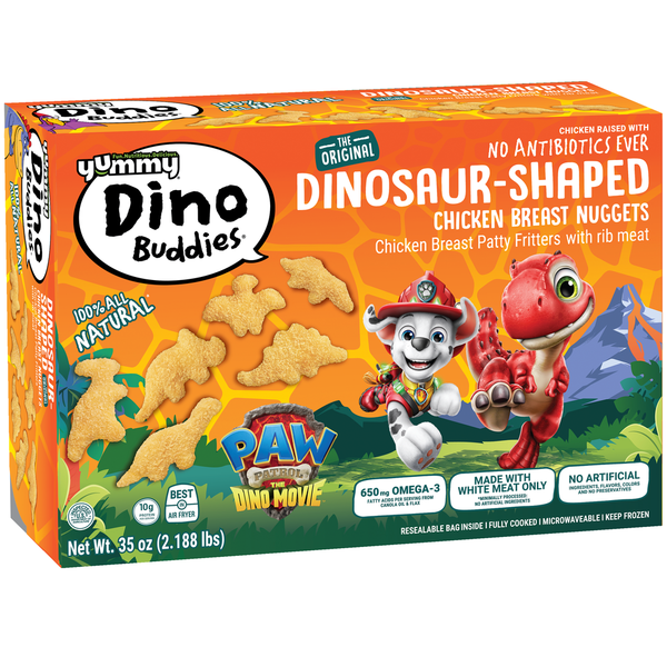 Yummy Dinosaur-Shaped Chicken Breast Nuggets