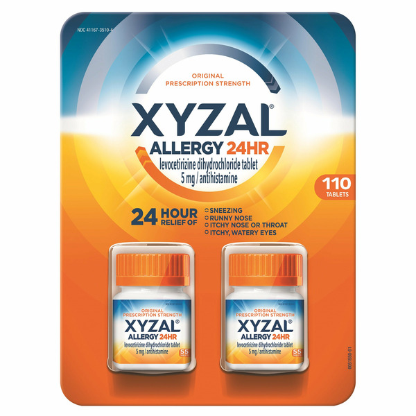 Xyzal Allergy 24HR, 110 Tablets