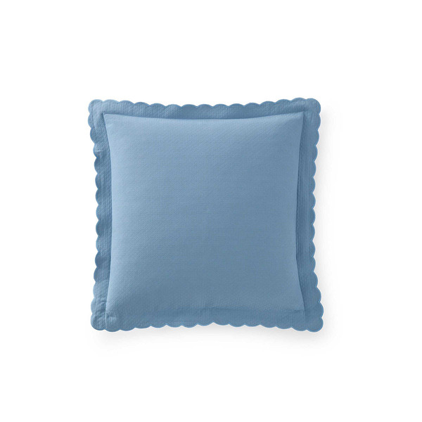 Martha Stewart Scallop Euro Sham, 26 x 26 in - Blue